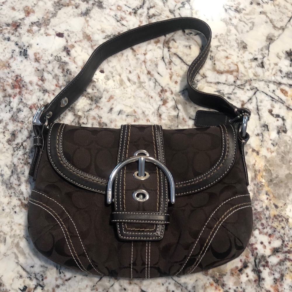 Brown coach purse